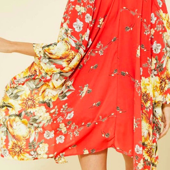 Floral Waterfall Kimono | Promesa | Size Med - Picture 3 of 7
